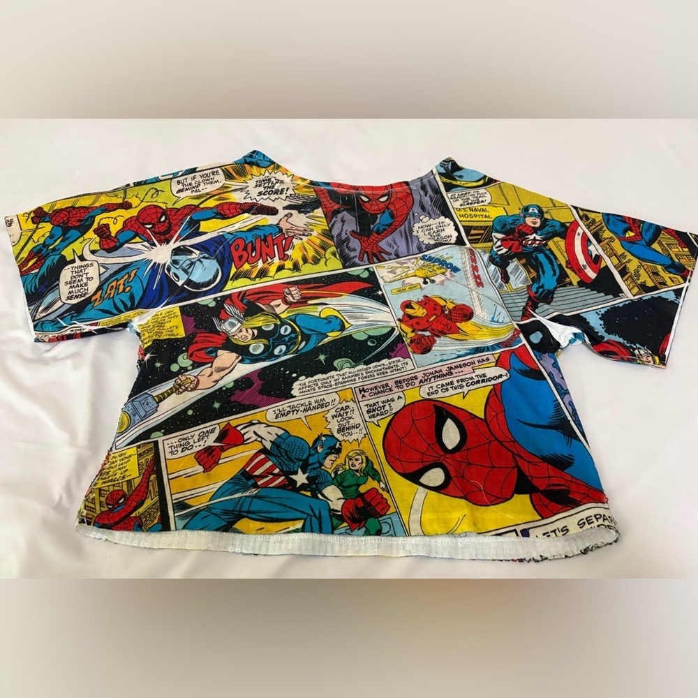 Marvel Multicolor Sequin Comic Top - image 8